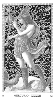 Mercurio en el Tarot de Mantegna